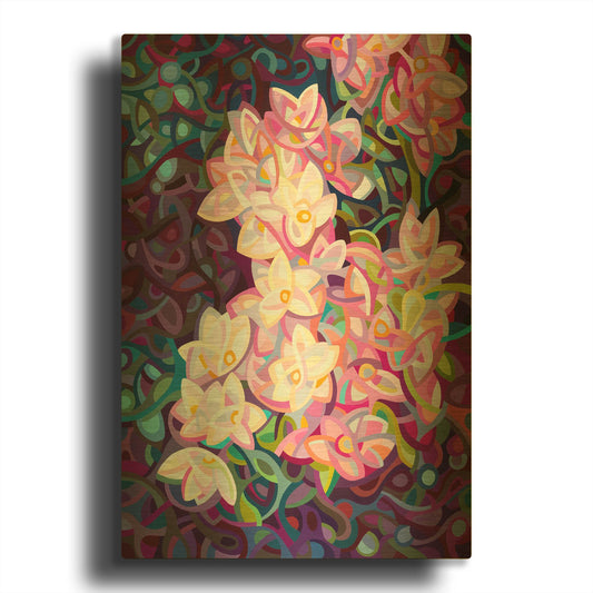 'Cascade' By Mandy Budan Gold Metal Wall Art