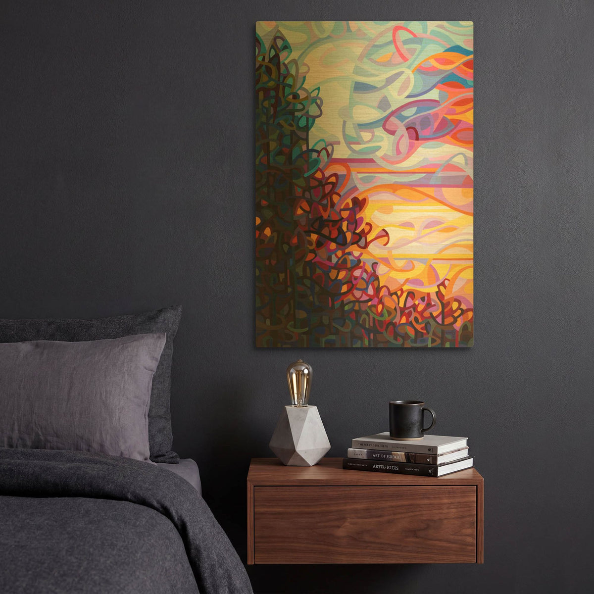 'Crescendo' By Mandy Budan Gold Metal Wall Art