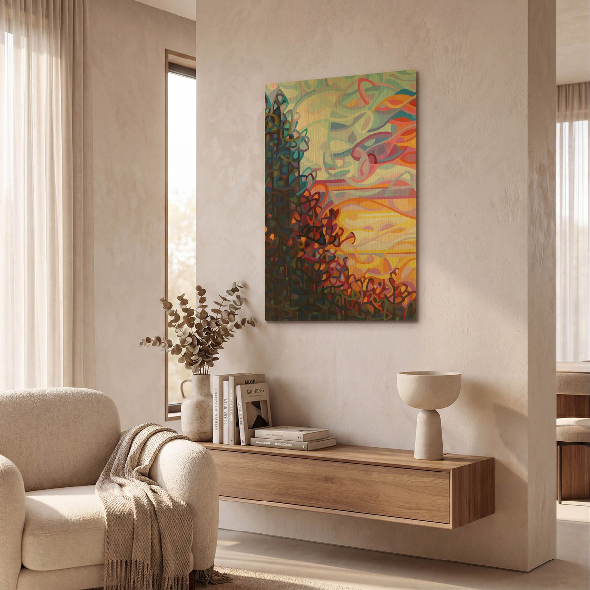 'Crescendo' By Mandy Budan Gold Metal Wall Art