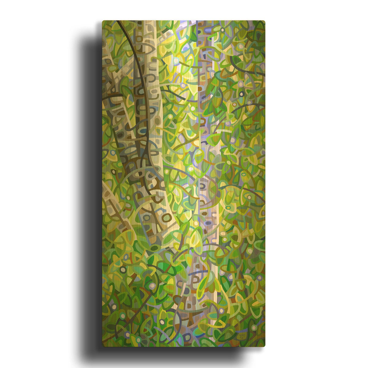 'Hide And Seek' By Mandy Budan Gold Metal Wall Art