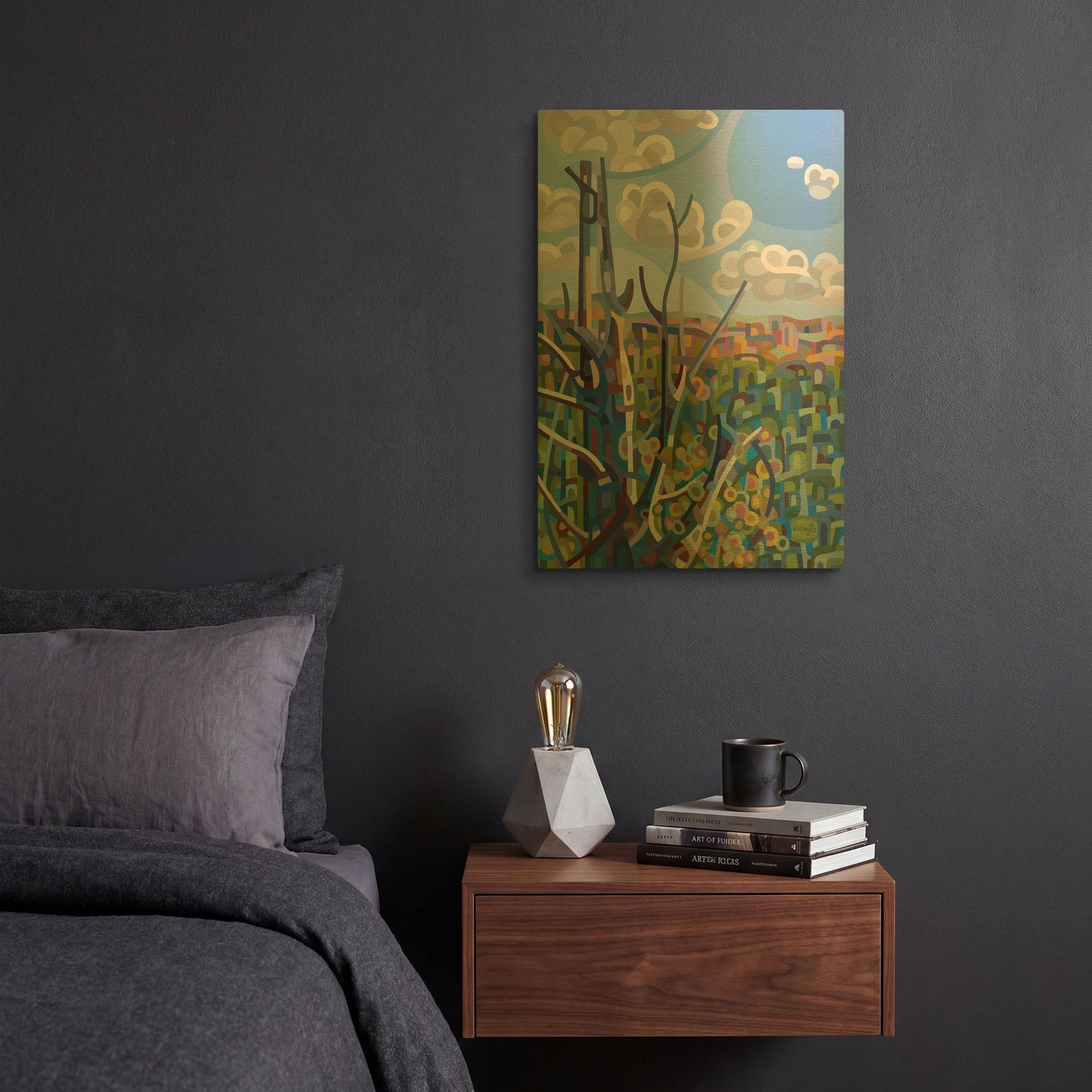 'Hockley Valley' By Mandy Budan Gold Metal Wall Art
