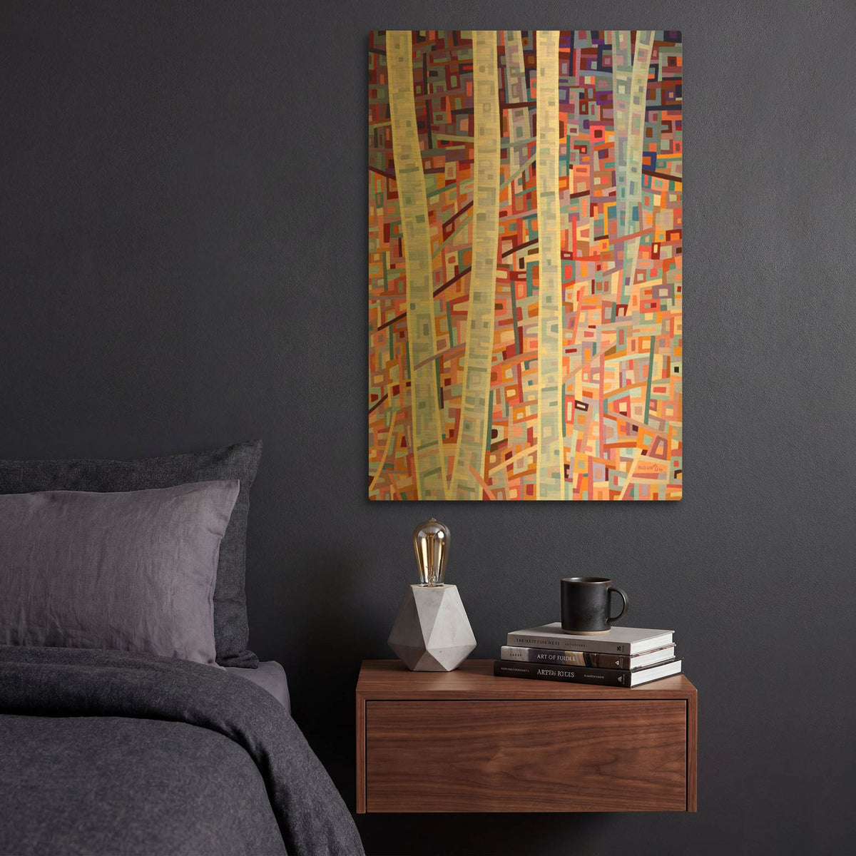 'Incandescence' By Mandy Budan Gold Metal Wall Art