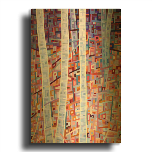 'Incandescence' By Mandy Budan Gold Metal Wall Art