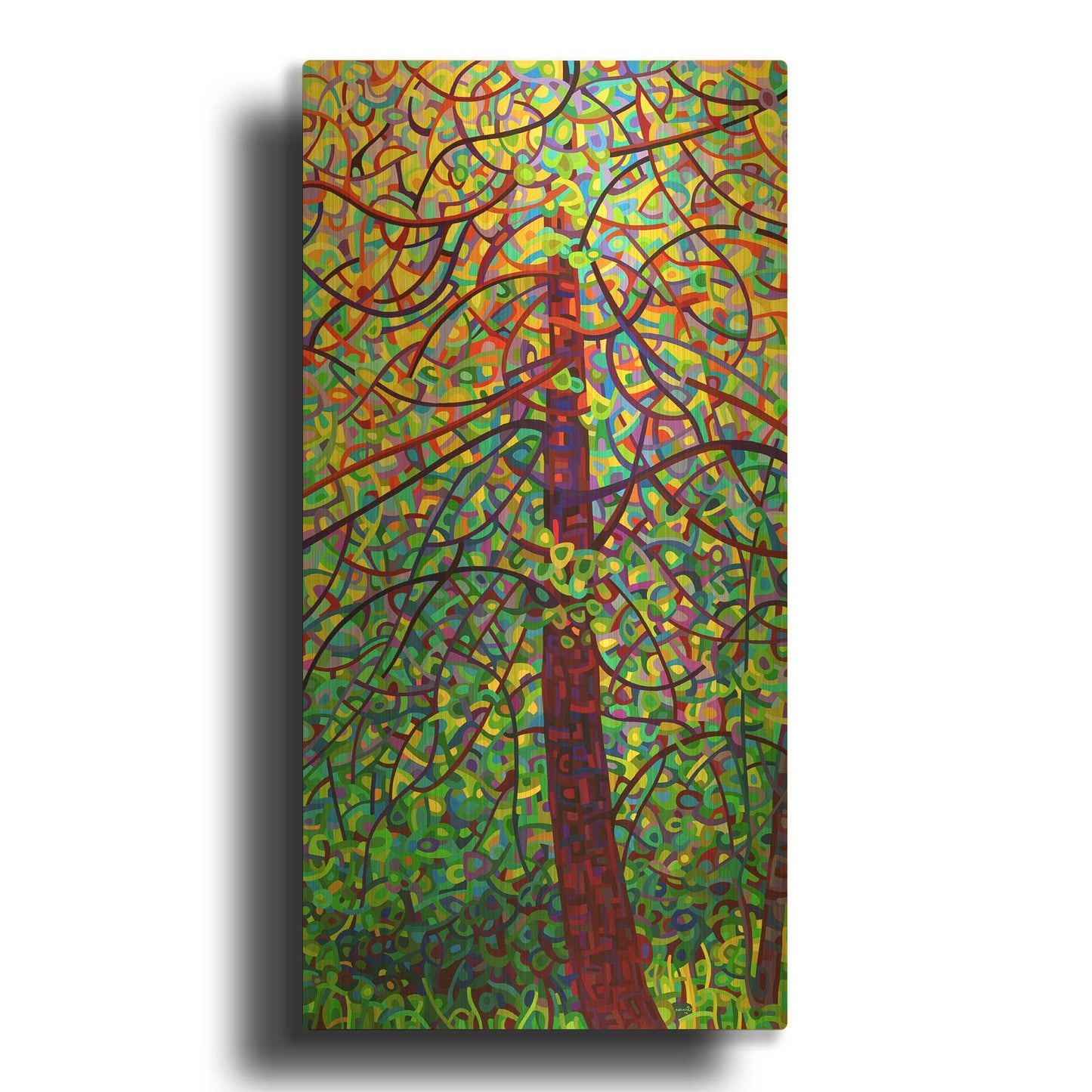 'Kaleidoscope' By Mandy Budan Gold Metal Wall Art