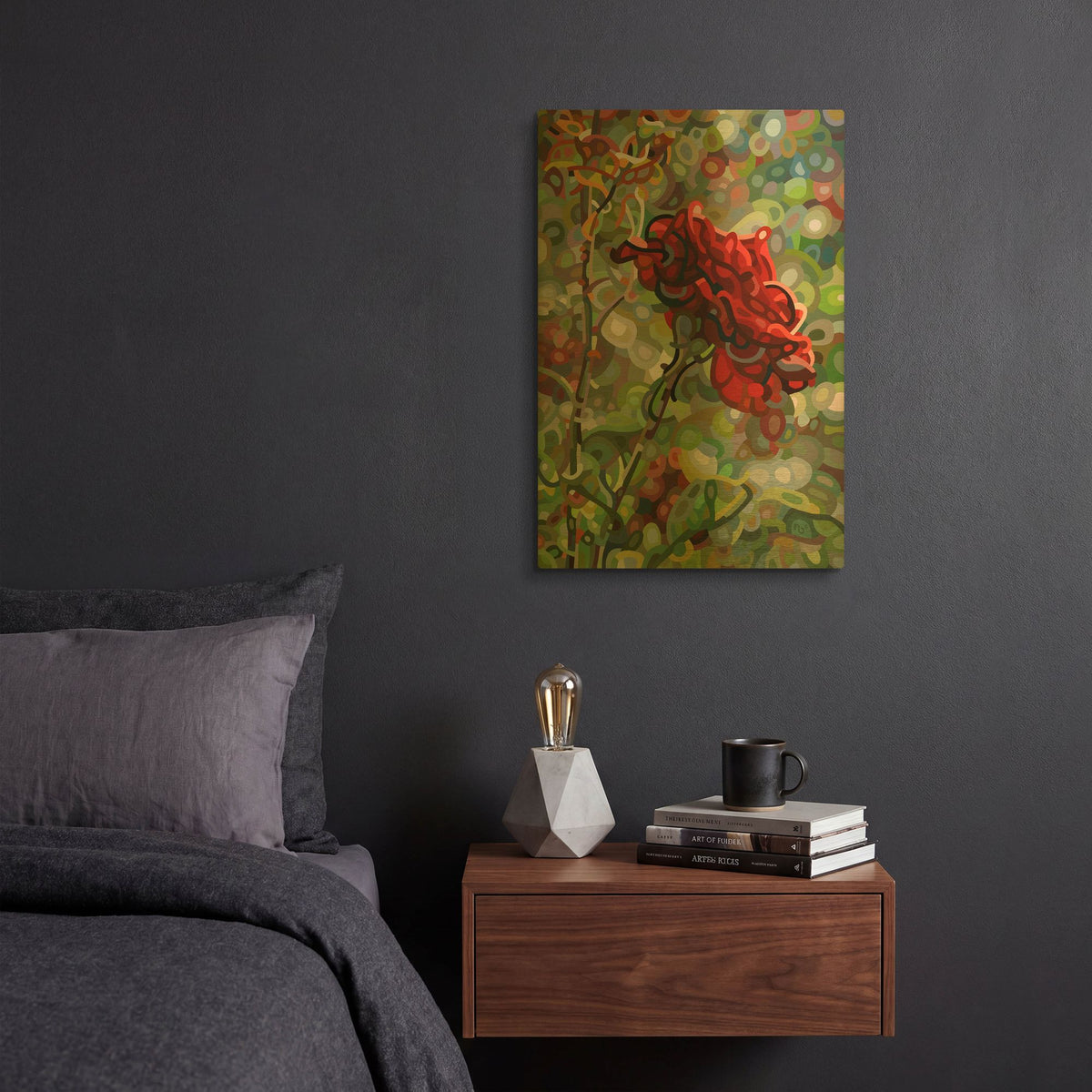 'Last Rose Of Summer' By Mandy Budan Gold Metal Wall Art