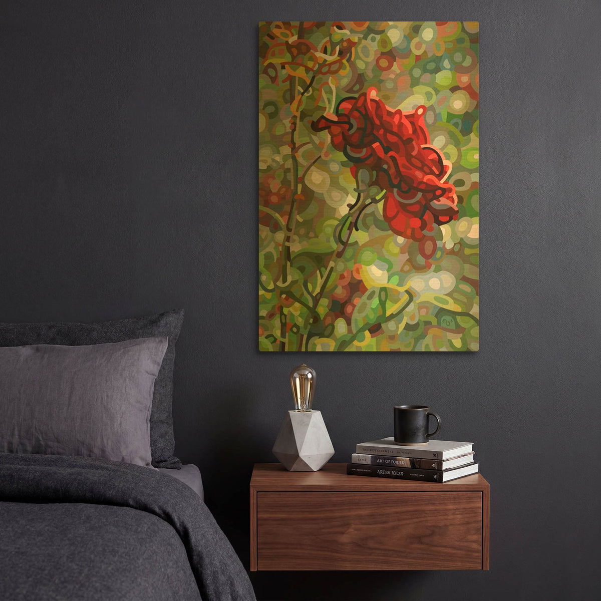 'Last Rose Of Summer' By Mandy Budan Gold Metal Wall Art