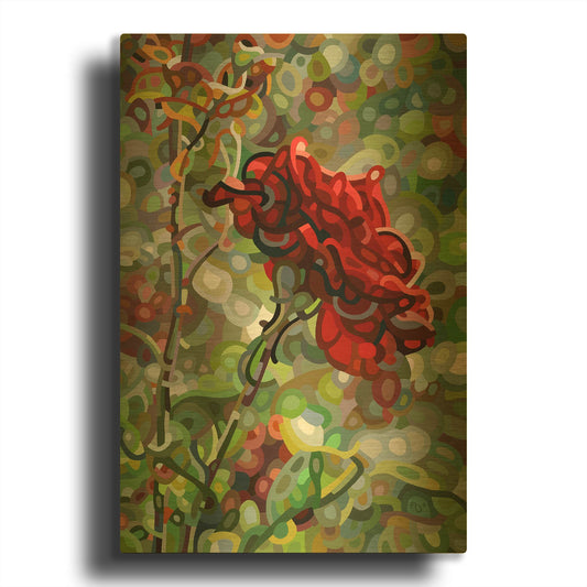 'Last Rose Of Summer' By Mandy Budan Gold Metal Wall Art