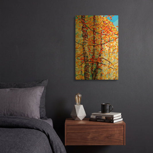 'Panoply' By Mandy Budan Gold Metal Wall Art