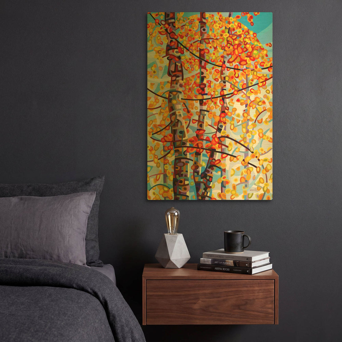 'Panoply' By Mandy Budan Gold Metal Wall Art