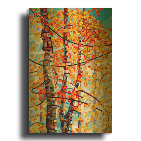 'Panoply' By Mandy Budan Gold Metal Wall Art