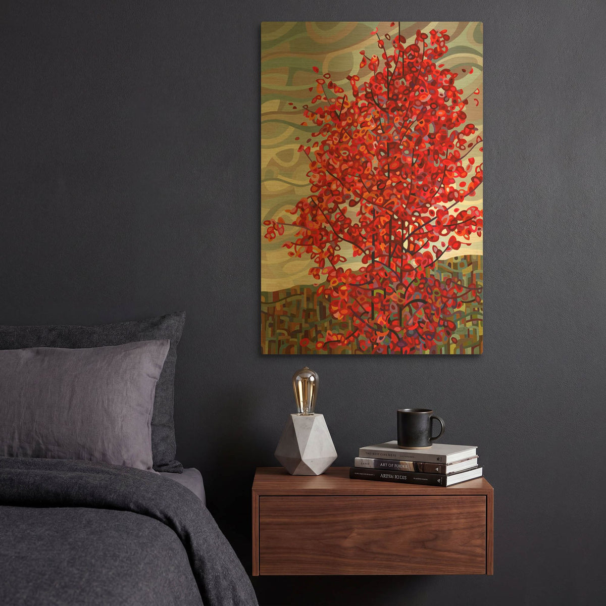 'Passing Storm' By Mandy Budan Gold Metal Wall Art