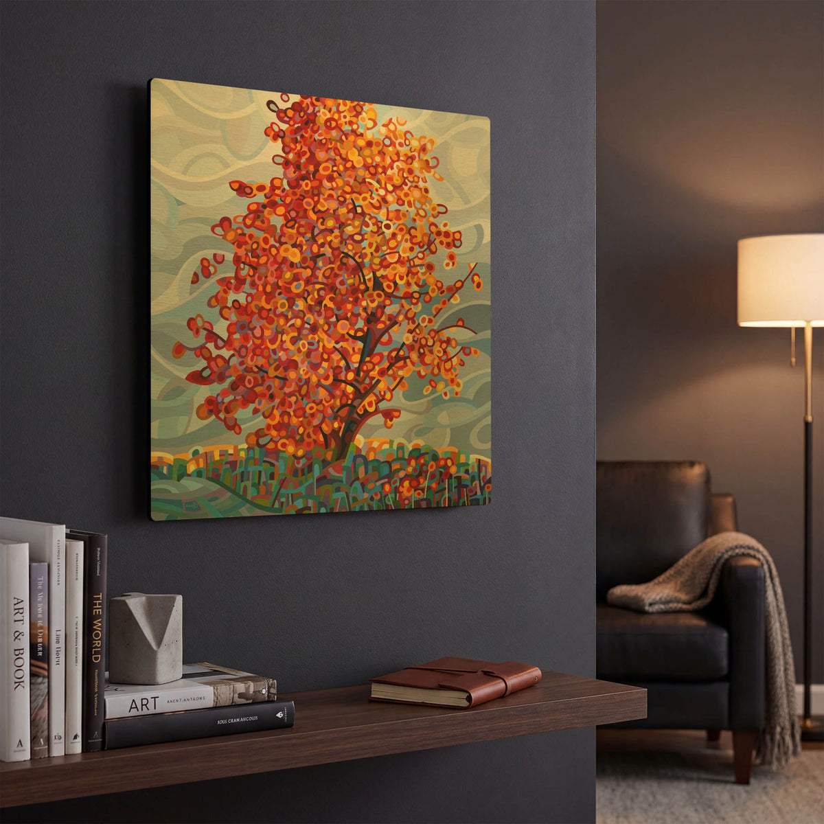 'Stormlight' By Mandy Budan Gold Metal Wall Art