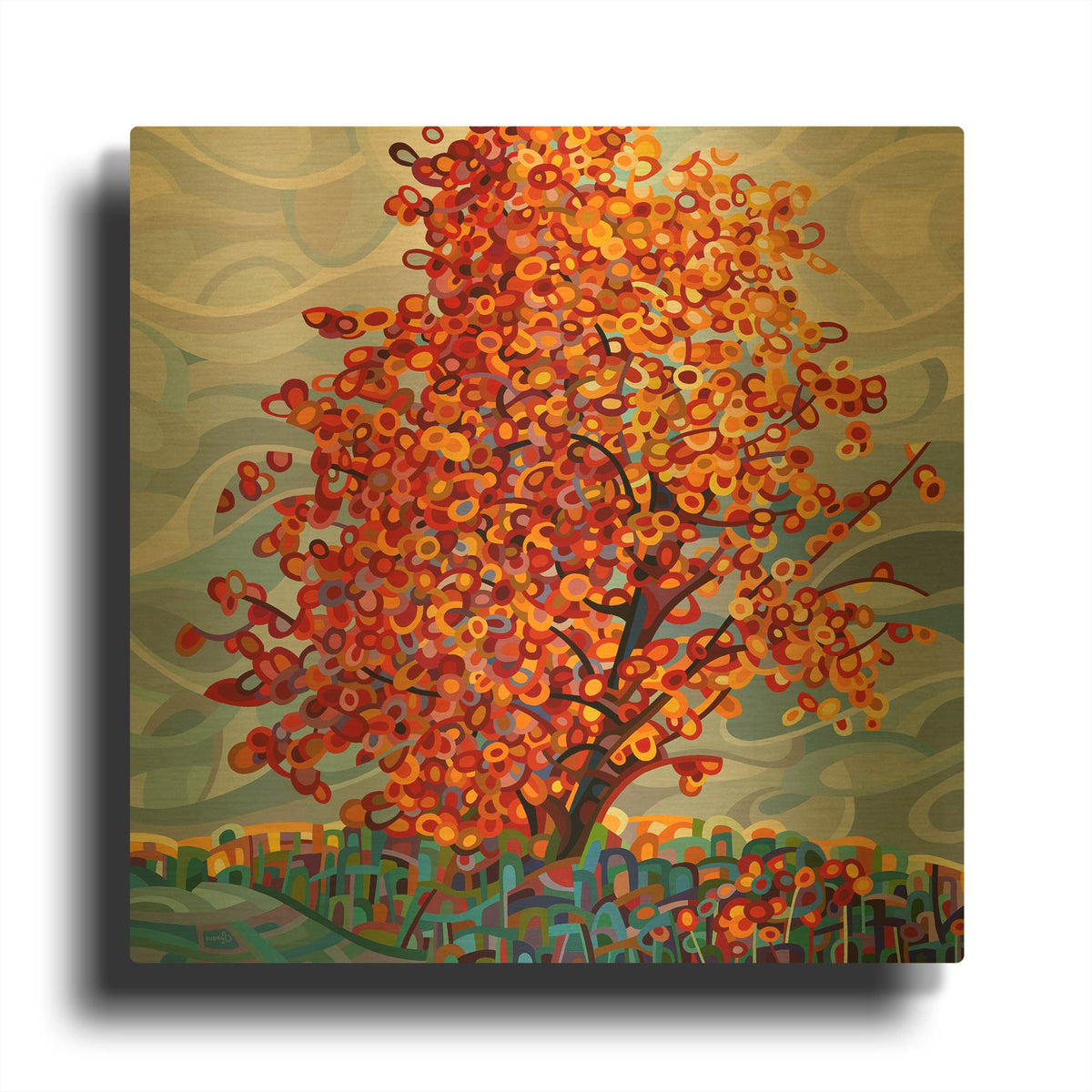 'Stormlight' By Mandy Budan Gold Metal Wall Art