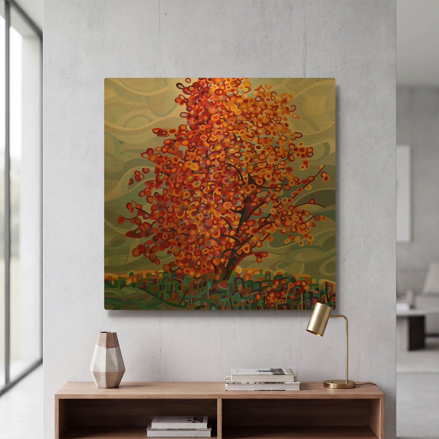 'Stormlight' By Mandy Budan Gold Metal Wall Art