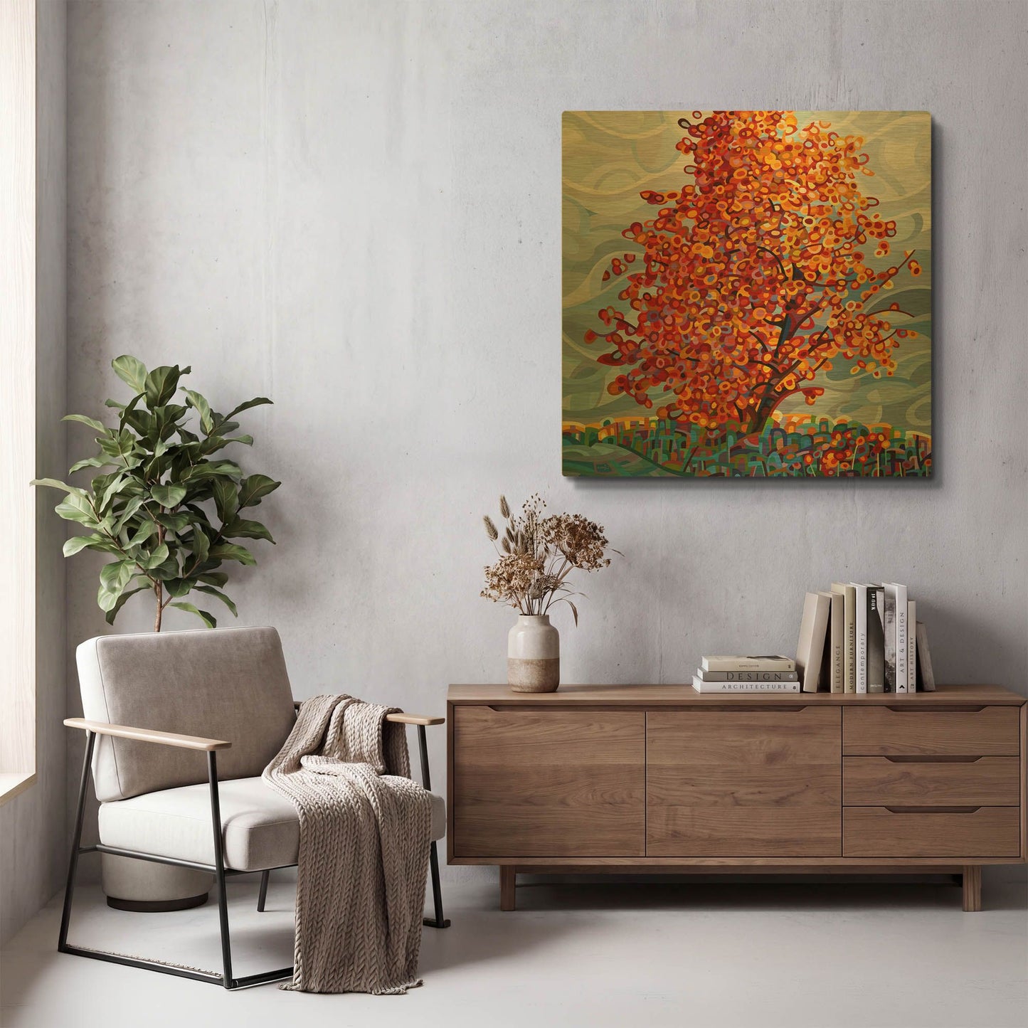 'Stormlight' By Mandy Budan Gold Metal Wall Art