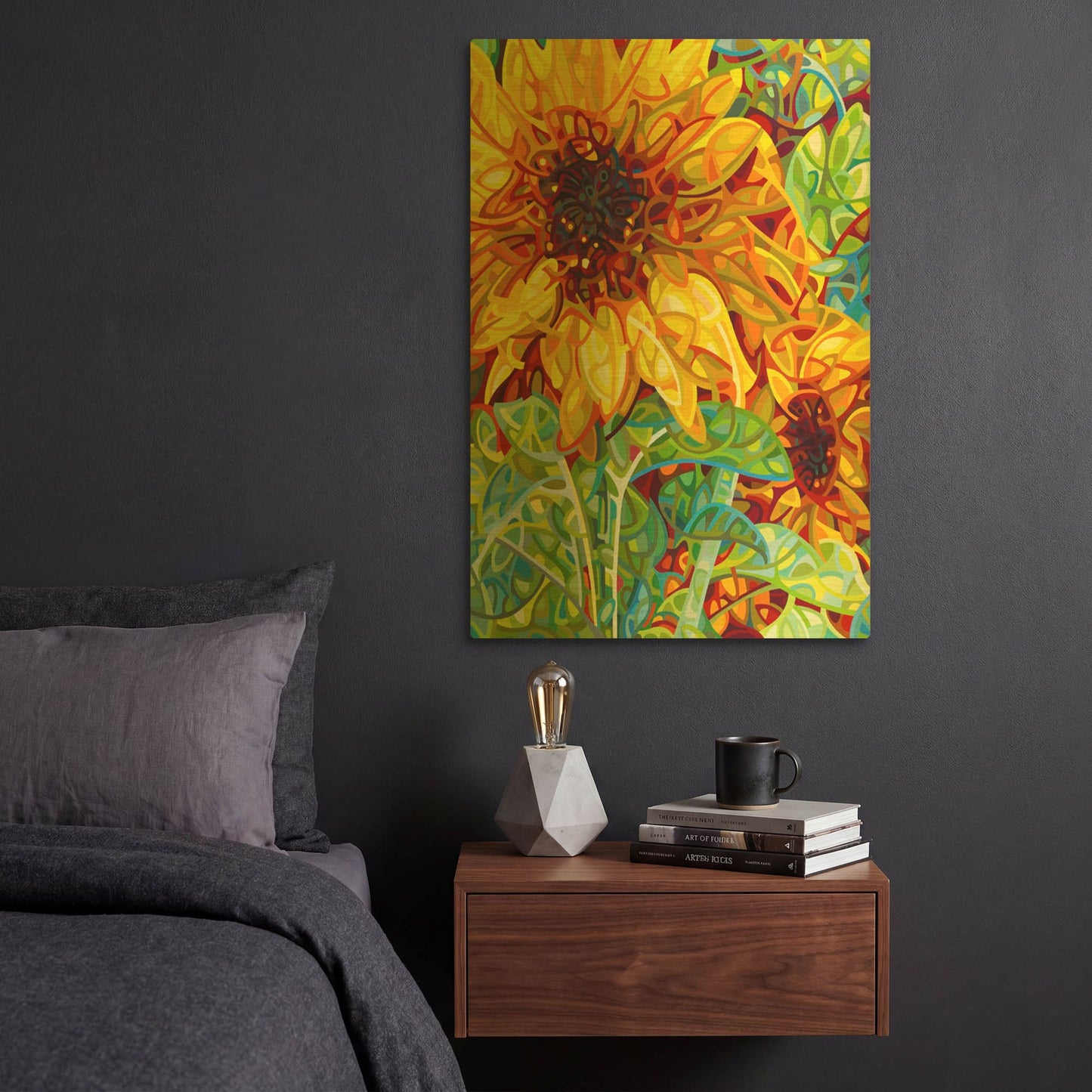 'Summer In The Garden' By Mandy Budan Gold Metal Wall Art