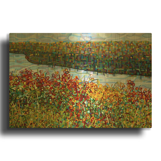 'The River' By Mandy Budan Gold Metal Wall Art
