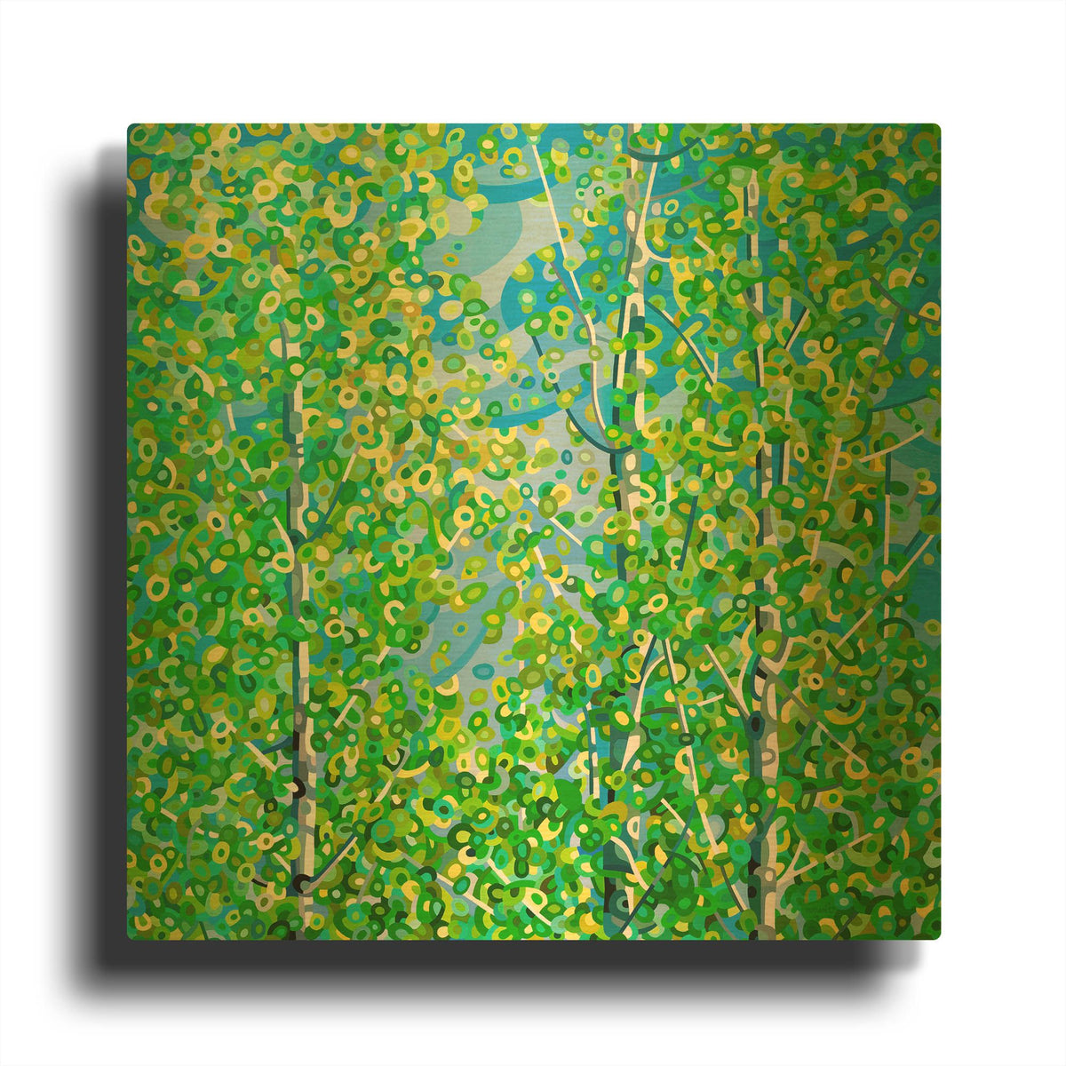 'Among Friends' By Mandy Budan Gold Metal Wall Art