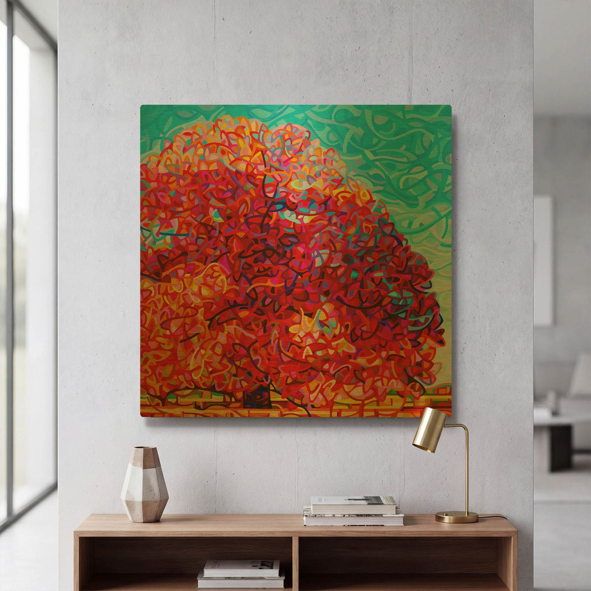 'Buddha Tree' By Mandy Budan Gold Metal Wall Art