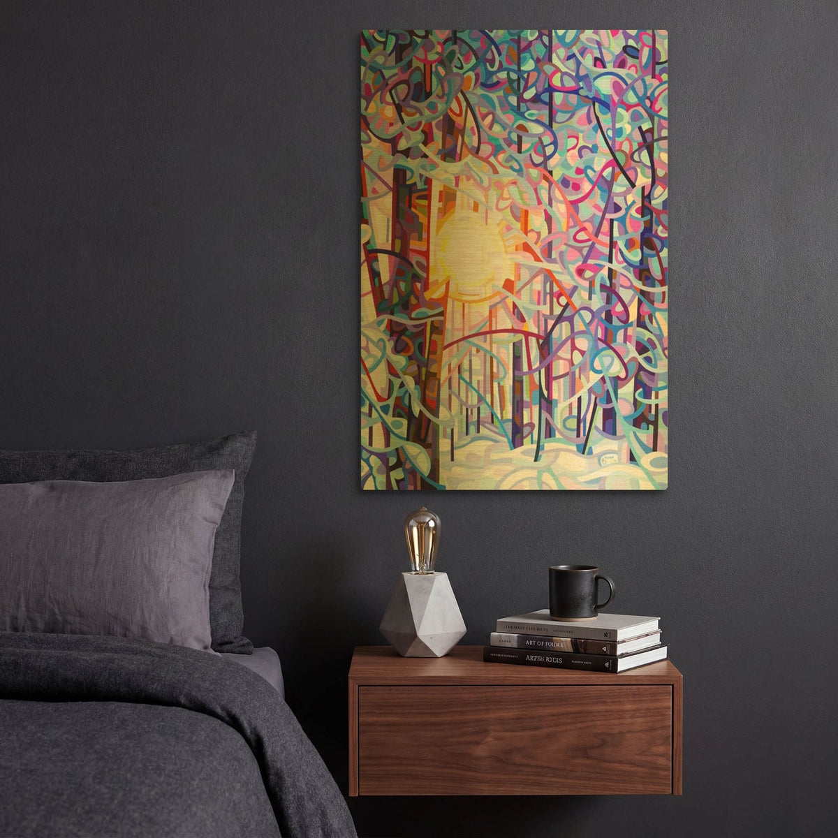 'Early Riser' By Mandy Budan Gold Metal Wall Art