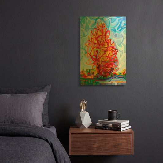 'The Jester' By Mandy Budan Gold Metal Wall Art