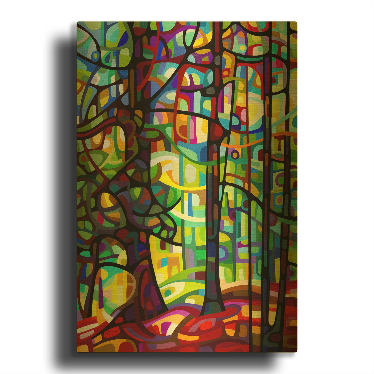 'After the Rain' By Mandy Budan Gold Metal Wall Art