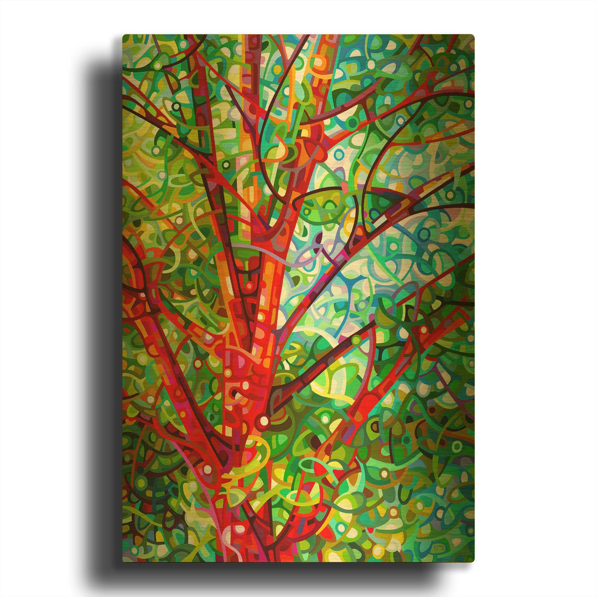 'Summer Medley' By Mandy Budan Gold Metal Wall Art