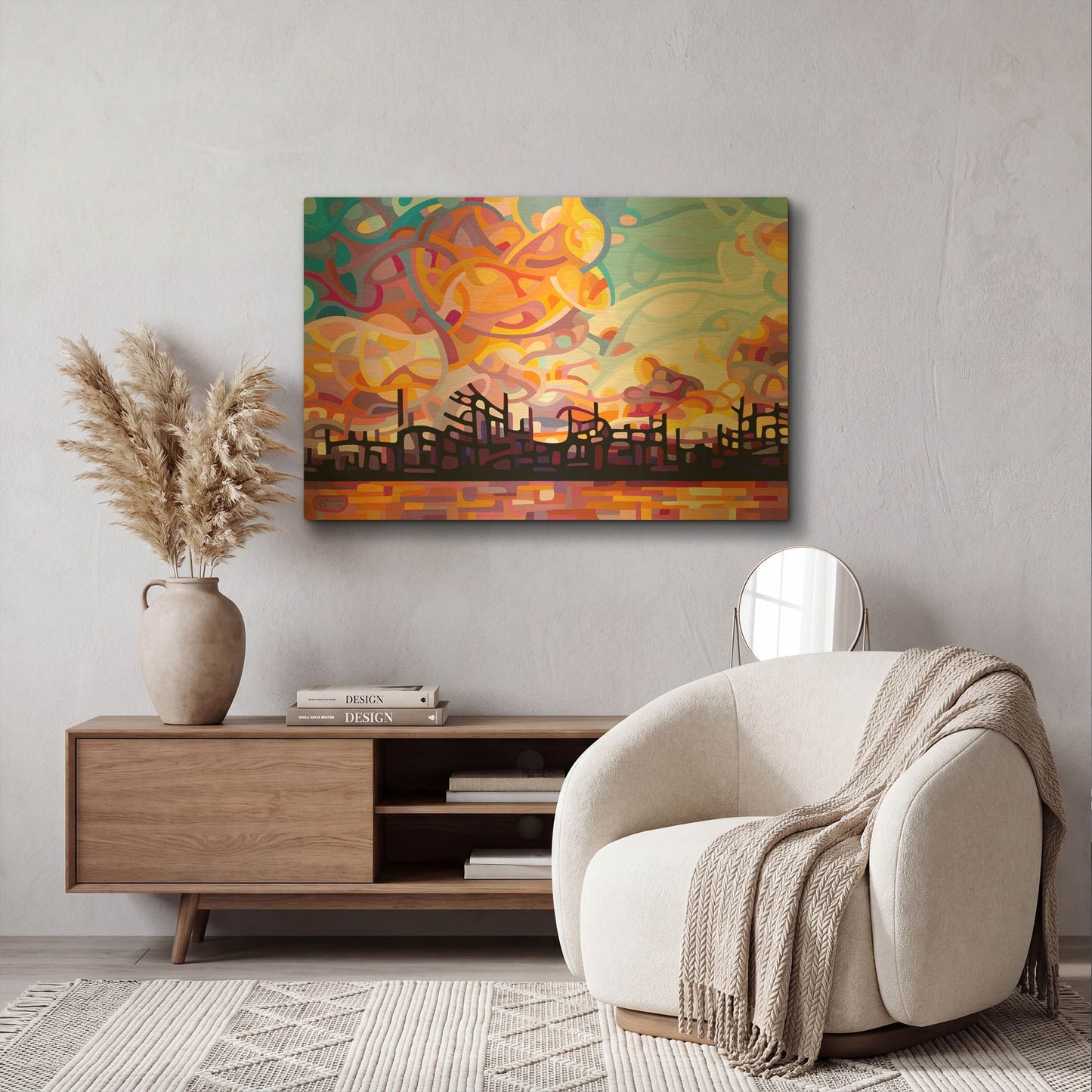 'Last Call' By Mandy Budan Gold Metal Wall Art