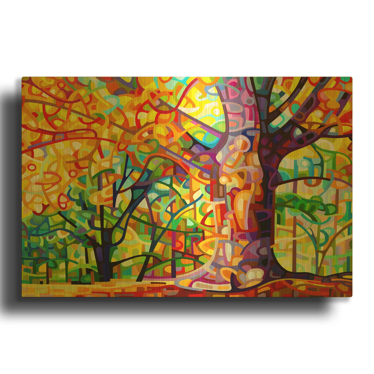 'One Fine Day' By Mandy Budan Gold Metal Wall Art