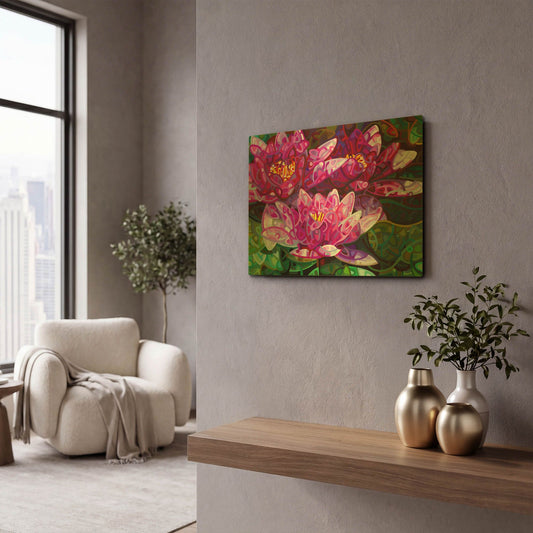 'Triumvirate' By Mandy Budan Gold Metal Wall Art