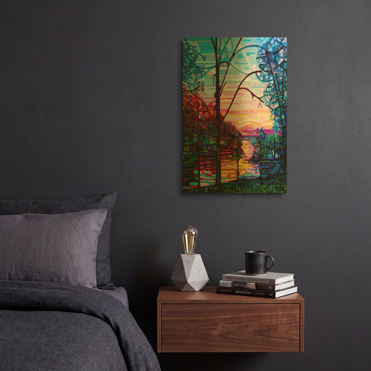 'Awakening' By Mandy Budan Gold Metal Wall Art