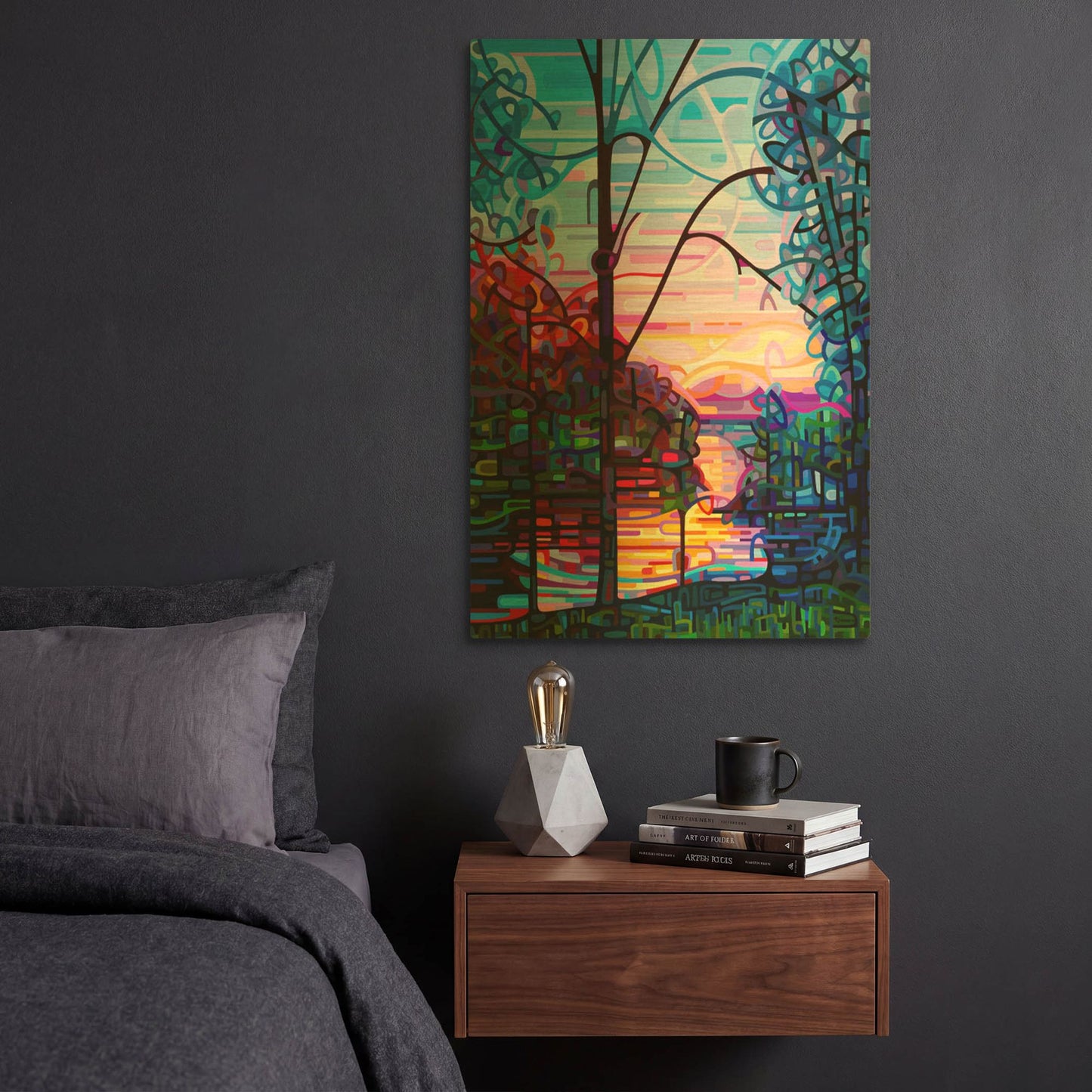 'Awakening' By Mandy Budan Gold Metal Wall Art
