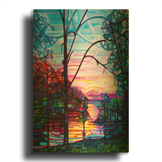 'Awakening' By Mandy Budan Gold Metal Wall Art