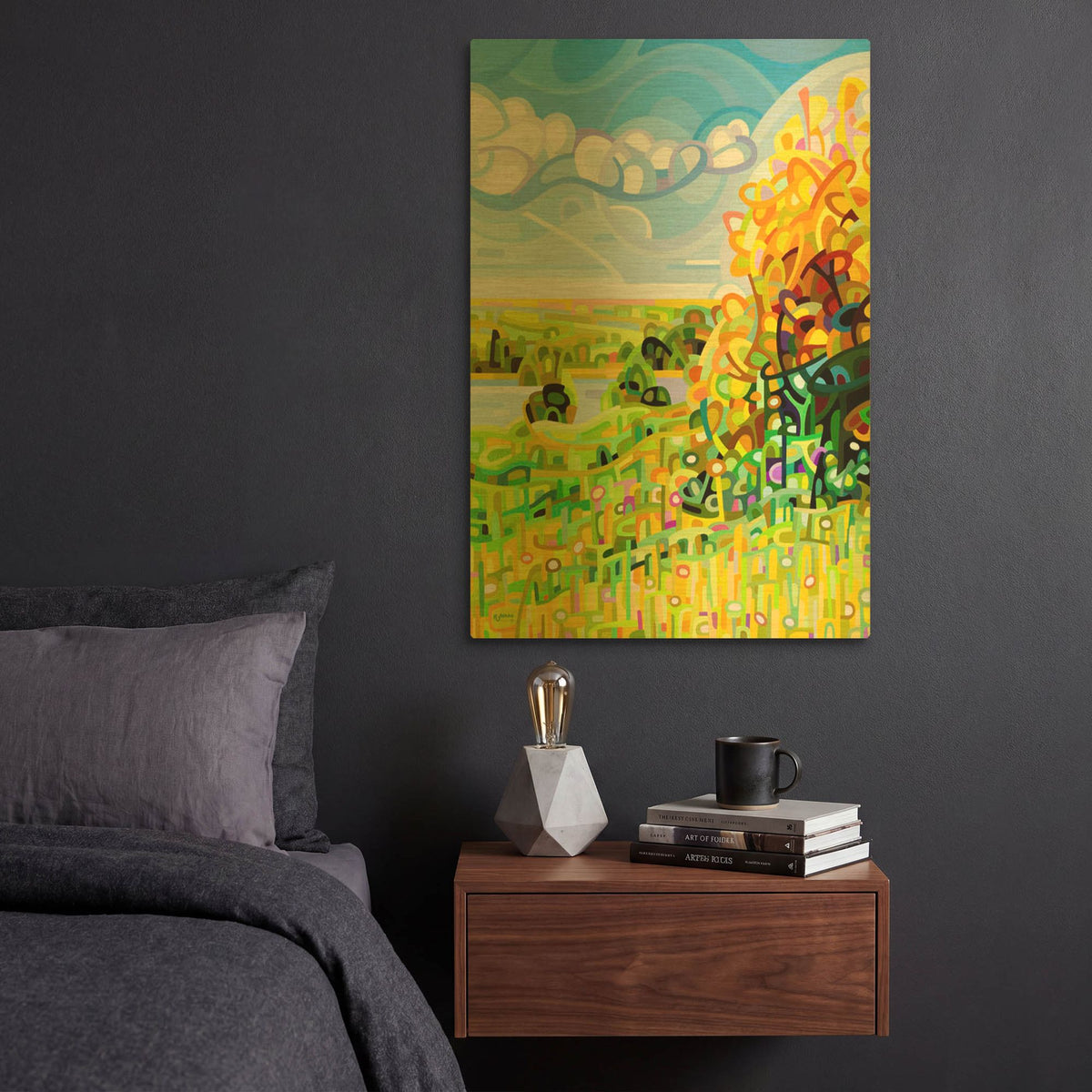 'Almost Autumn' By Mandy Budan Gold Metal Wall Art