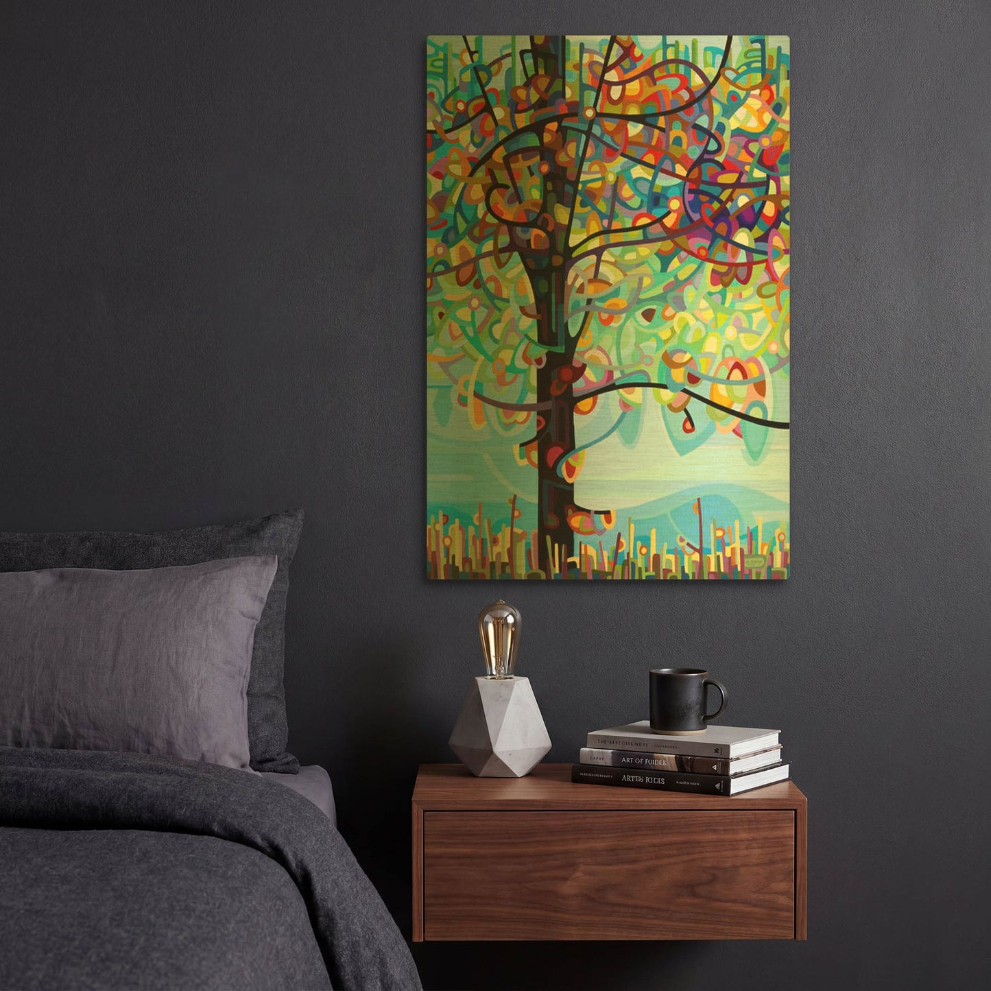 'Along The River' By Mandy Budan Gold Metal Wall Art