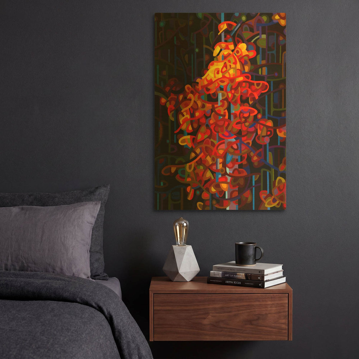 'The Beacon' By Mandy Budan Gold Metal Wall Art
