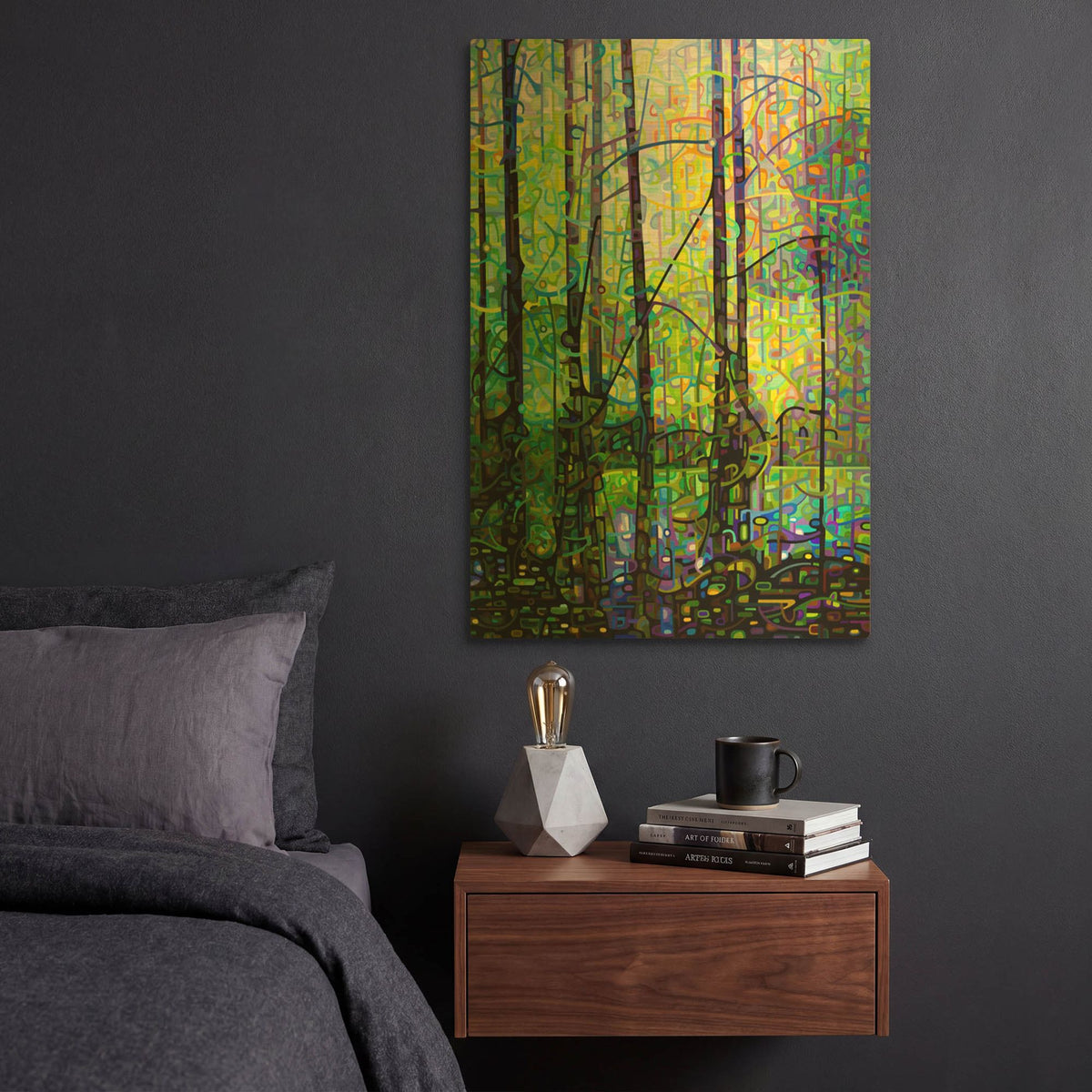 'Poolside' By Mandy Budan Gold Metal Wall Art