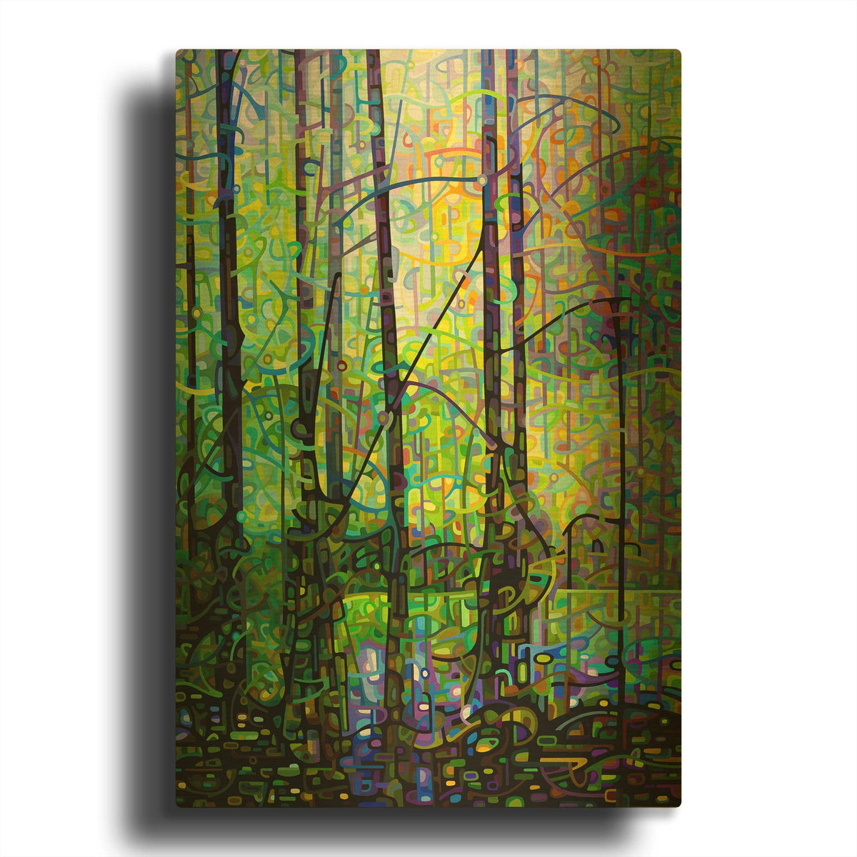'Poolside' By Mandy Budan Gold Metal Wall Art