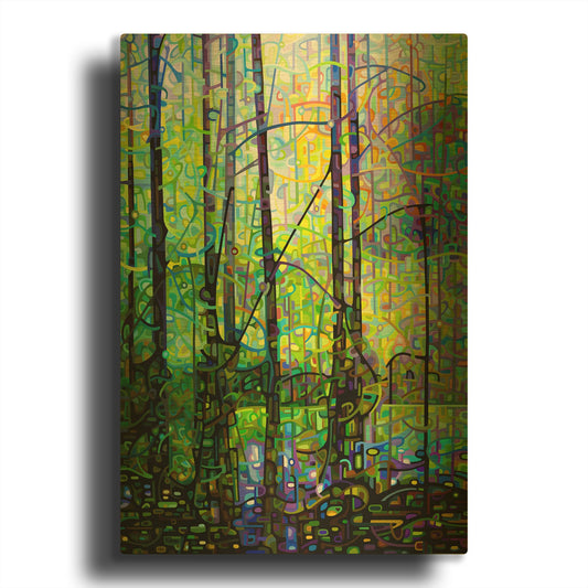 'Poolside' By Mandy Budan Gold Metal Wall Art