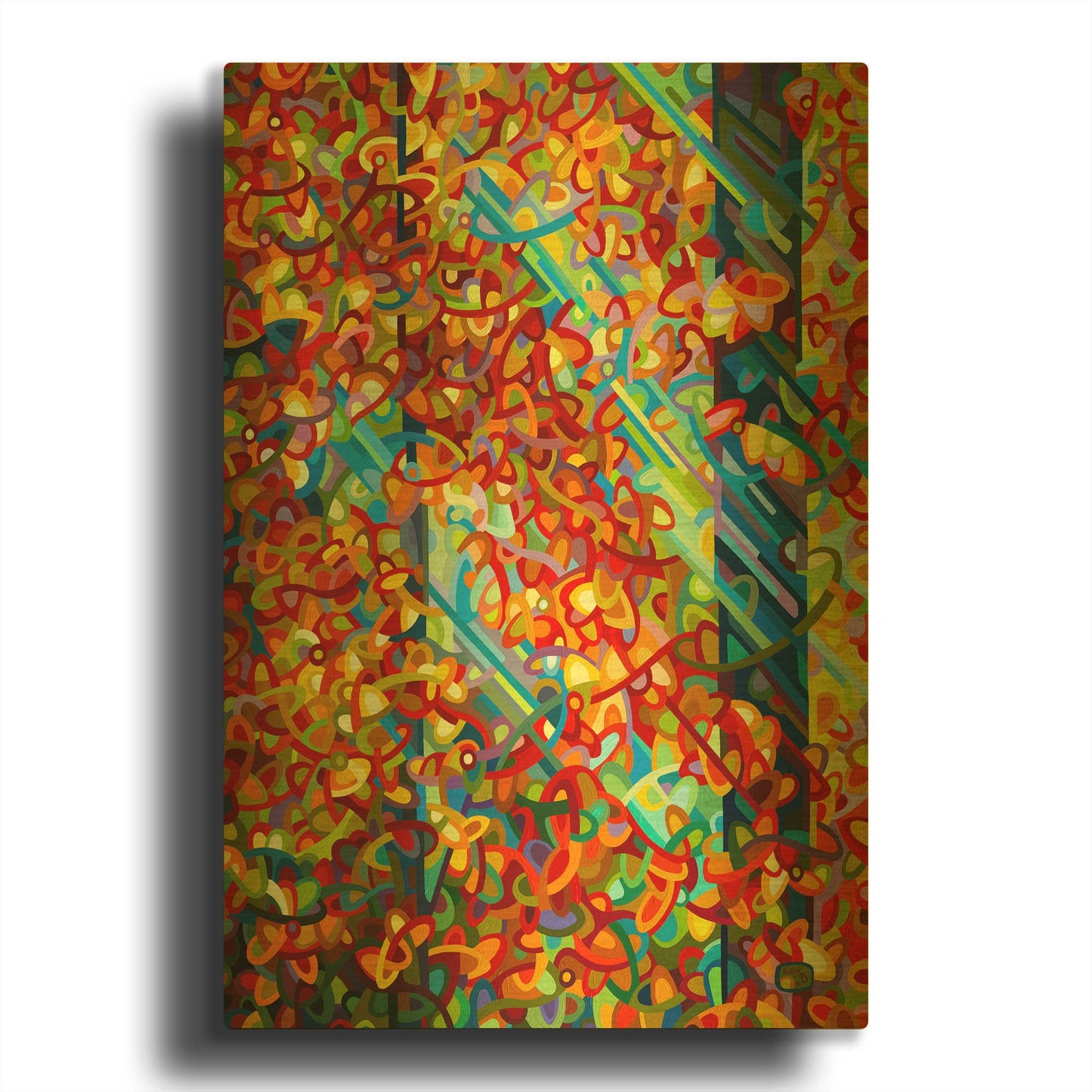 'Beaming' By Mandy Budan Gold Metal Wall Art