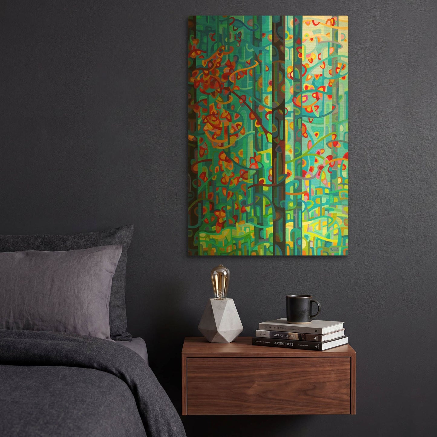 'The Deep' By Mandy Budan Gold Metal Wall Art