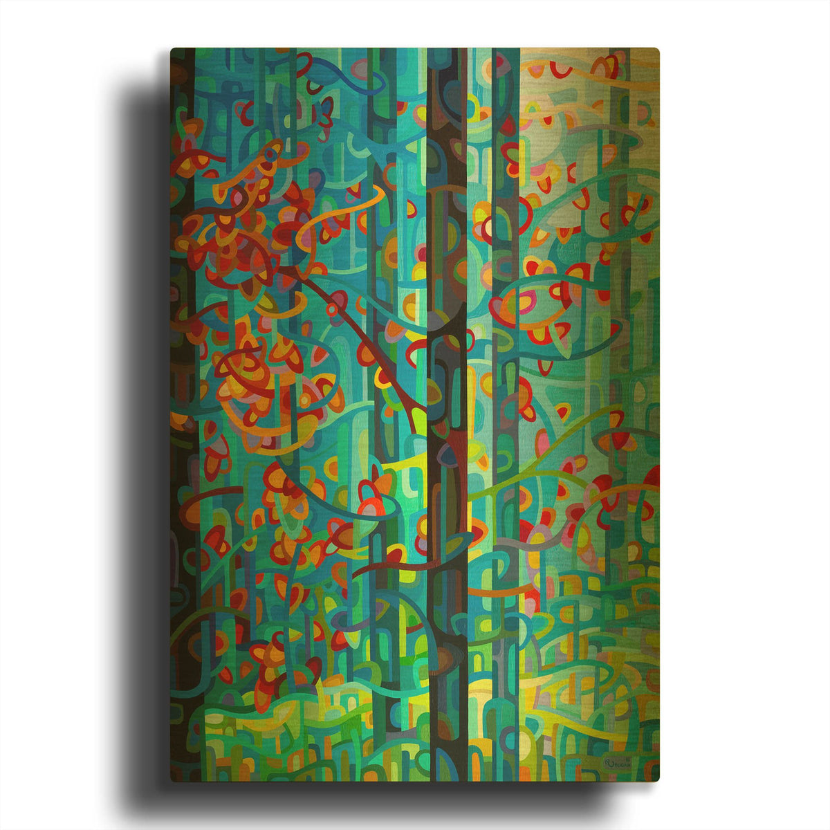 'The Deep' By Mandy Budan Gold Metal Wall Art