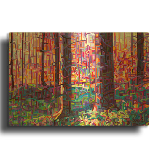 'Forest Tapestry' By Mandy Budan Gold Metal Wall Art