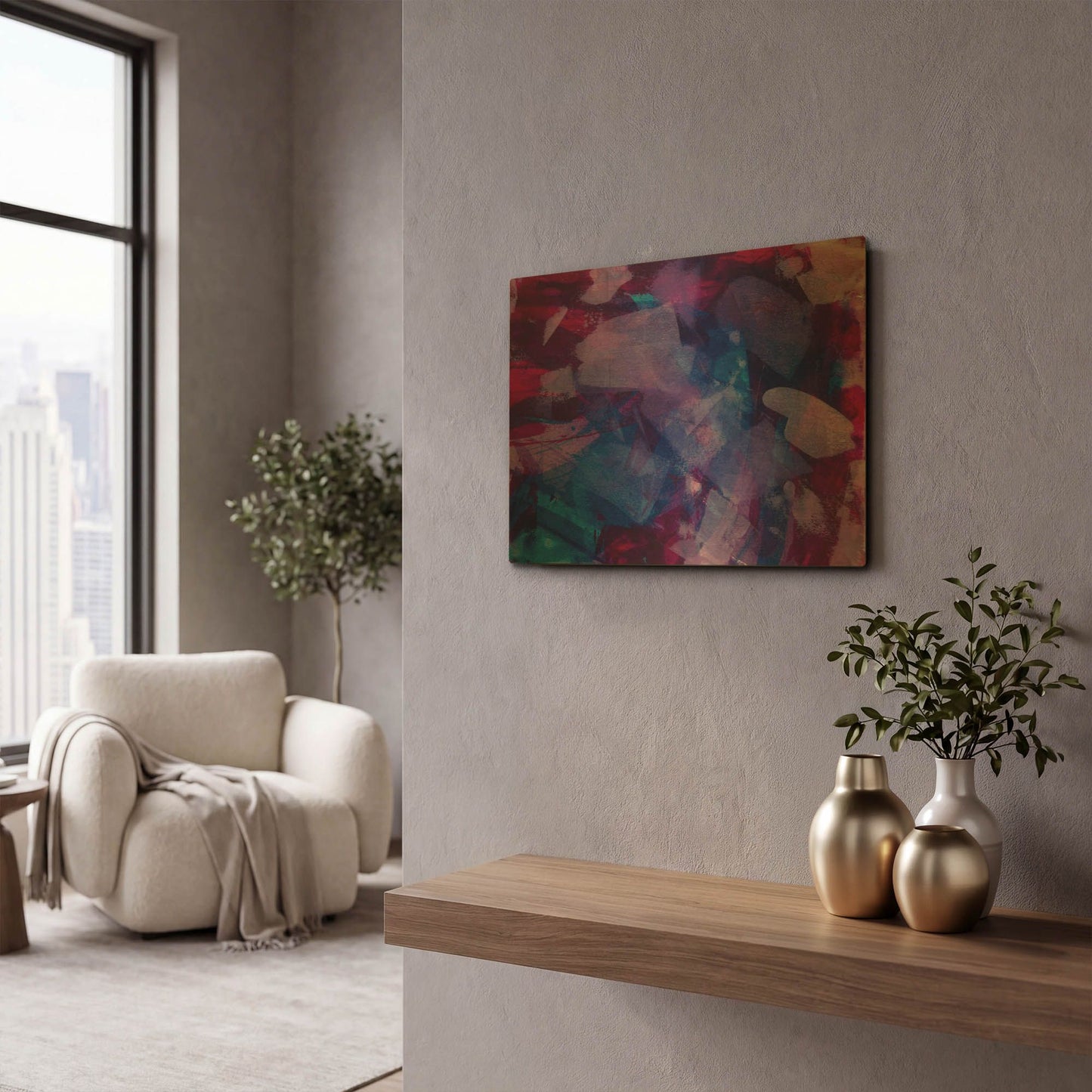 'Normandy' By Natasha Gold Metal Wall Art