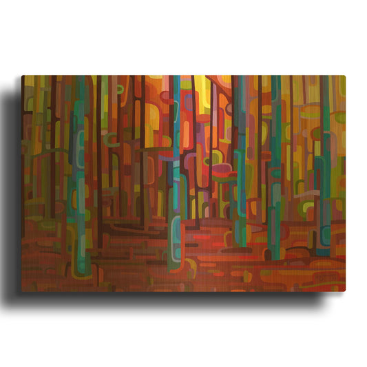 'Promenade' By Mandy Budan Gold Metal Wall Art
