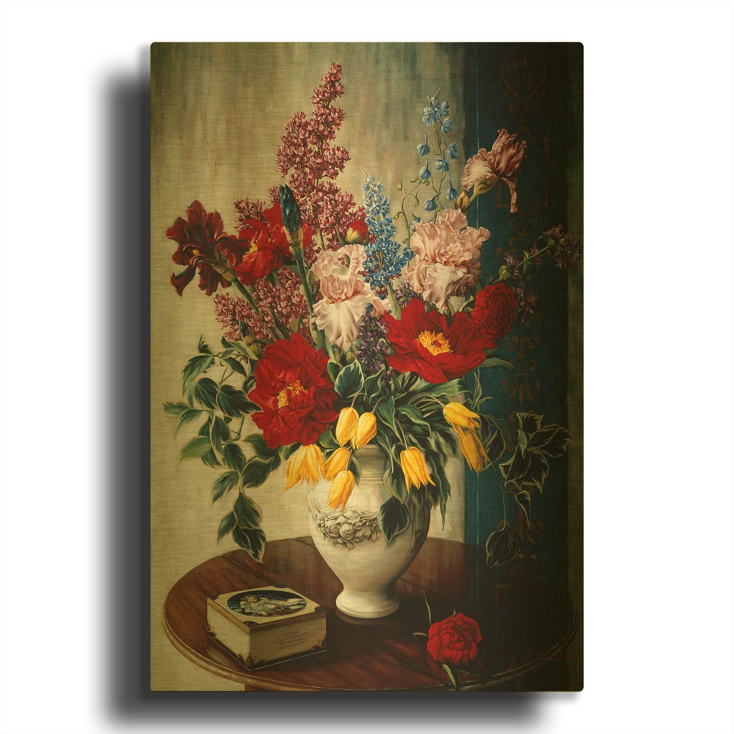 'Casa Maruja' By Robin Anderson Gold Metal Wall Art