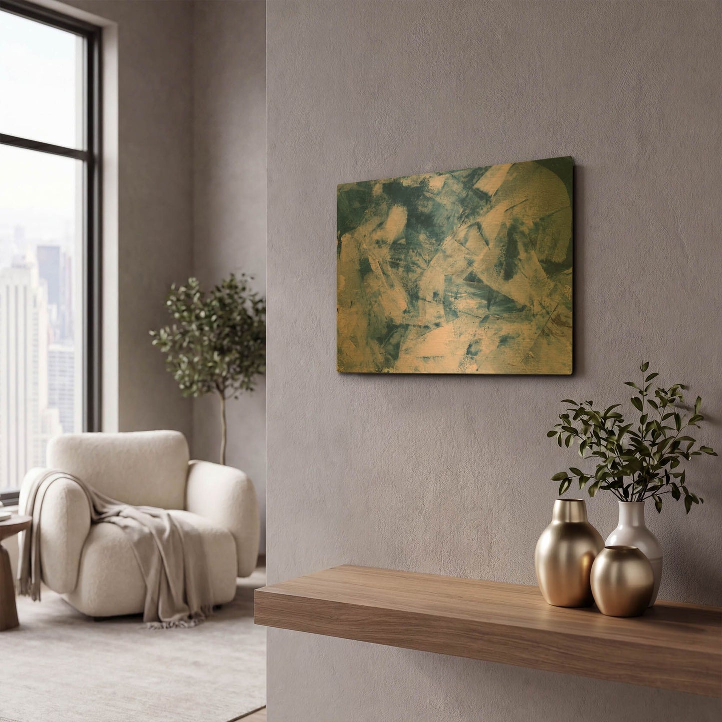 'Leyvi' By Natasha Gold Metal Wall Art