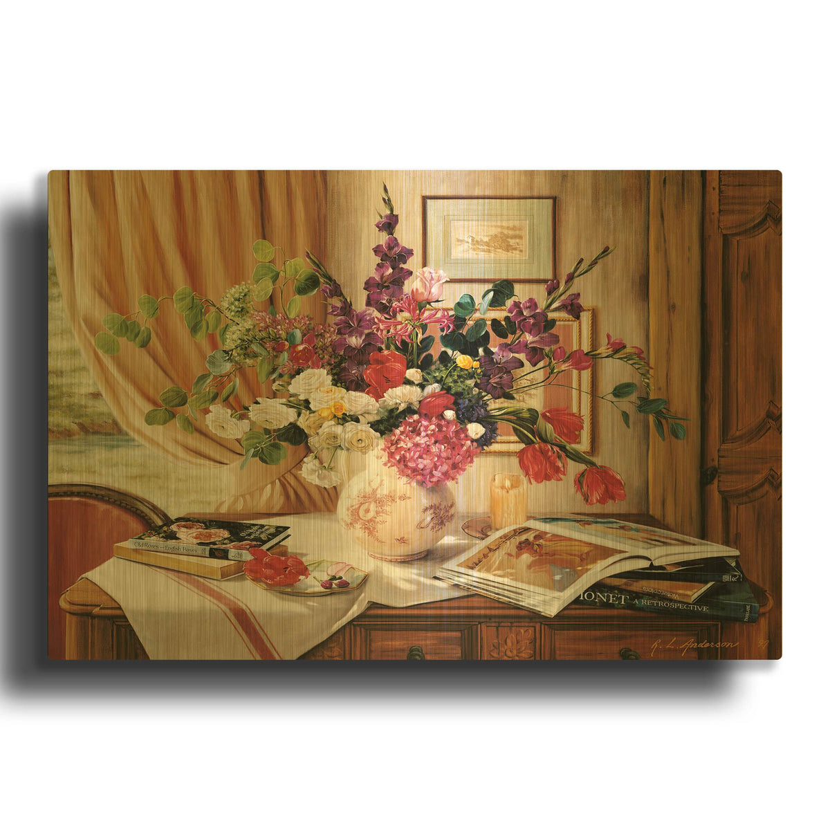 'Leticia' By Robin Anderson Gold Metal Wall Art