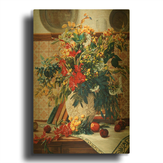 'Autumn Retreat' By Robin Anderson Gold Metal Wall Art