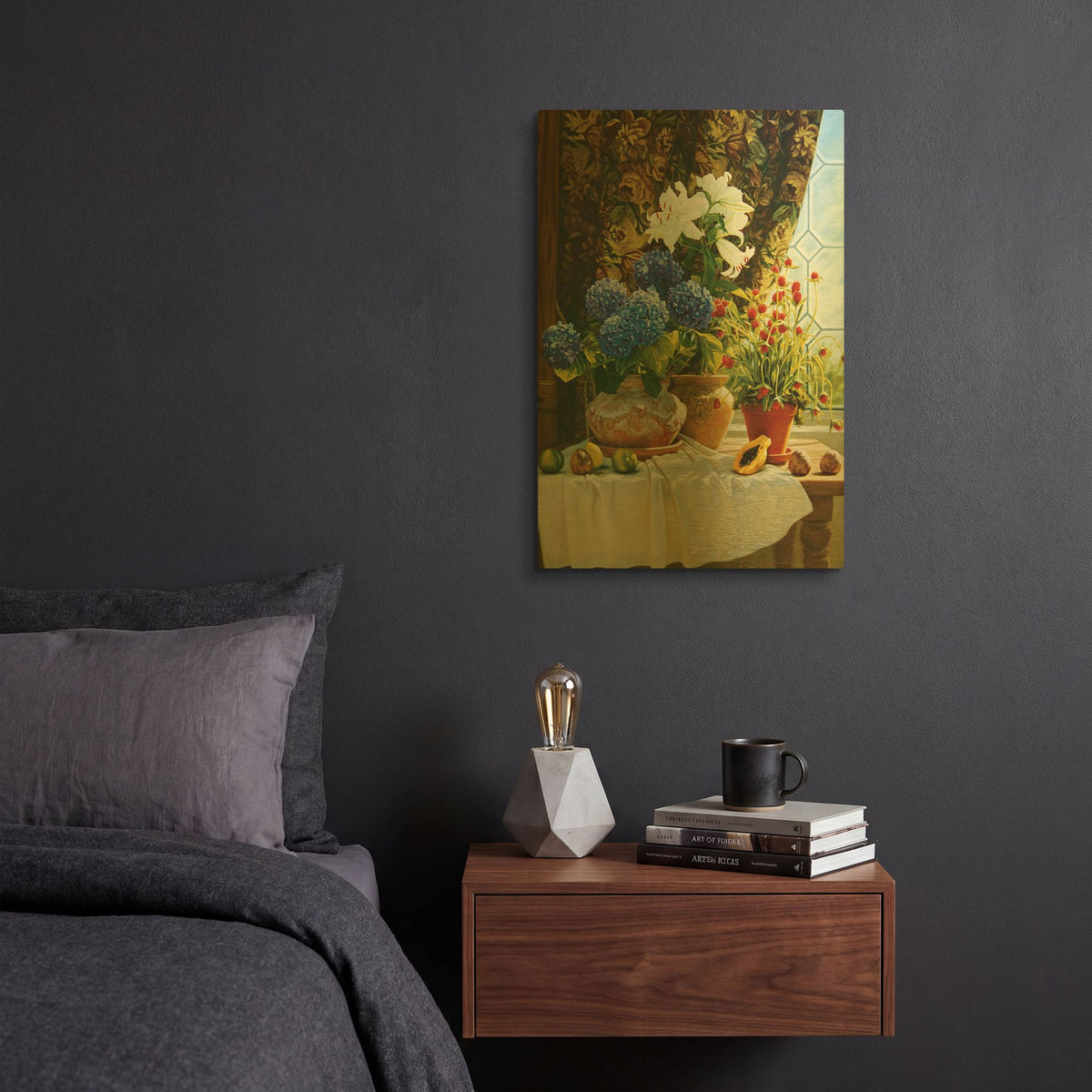 'Summer garden' By Robin Anderson Gold Metal Wall Art